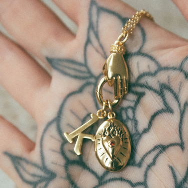Vintage Hand Charm Collector Necklace by Scream Pretty 