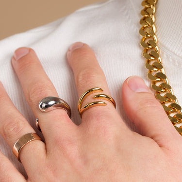 Claw Triple Band Open Ring by Scream Pretty