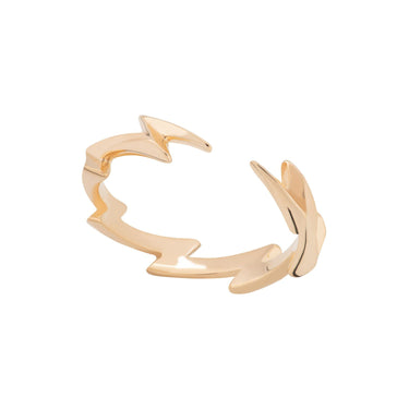  Gold Plated Lightning Bolt Stacking Ring - by Scream Pretty