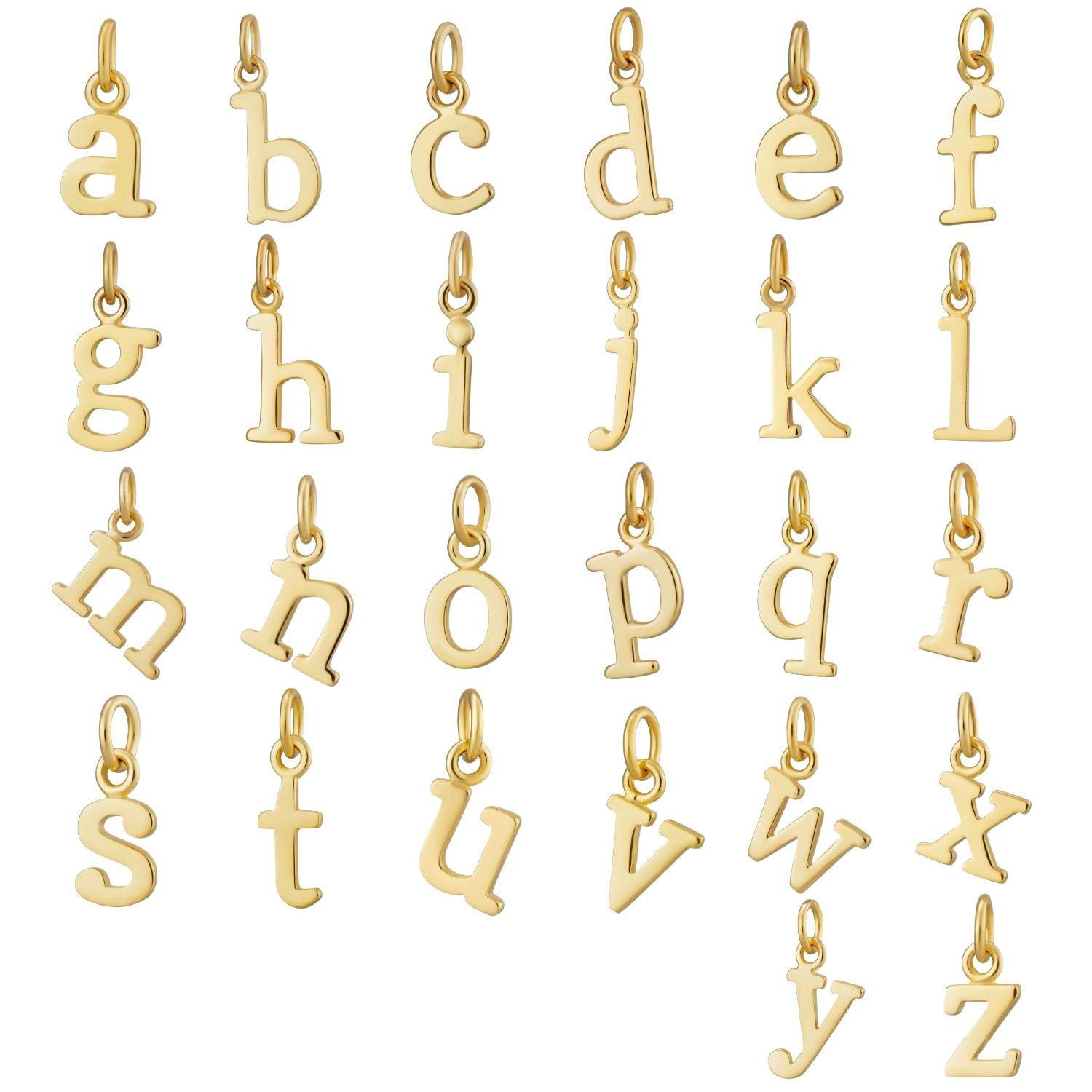  Gold Plated Letter Charm - by Scream Pretty
