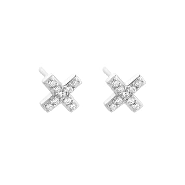  Pave Cross Stud Earrings - by Scream Pretty