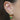 Baguette Huggie Earrings with Green Stones by Scream Pretty