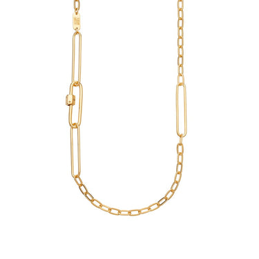 Mismatched Long Link Carabiner Chain Necklace by Scream Pretty