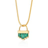 Green Cleopatra Snake Chain Necklace by Scream Pretty