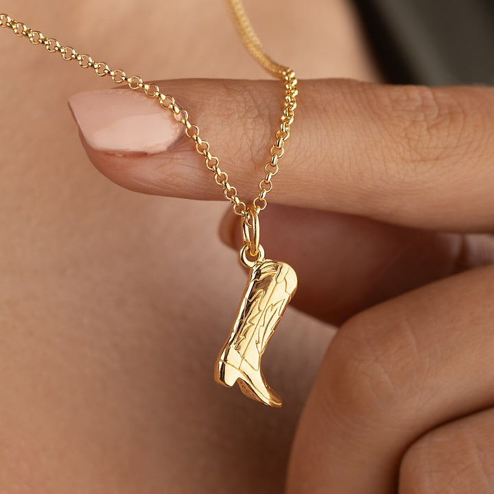Cowboy Boot Necklace by Scream Pretty