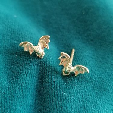Gold Bat Stud Earrings by Scream Pretty