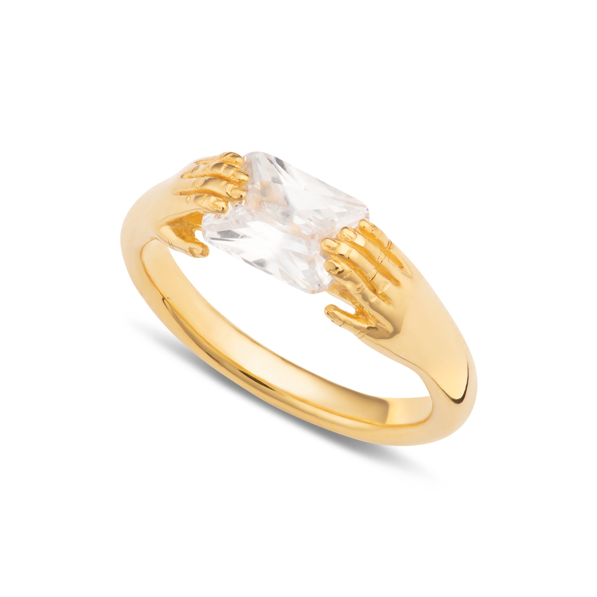  Fede Ring with Clear Stone - by Scream Pretty