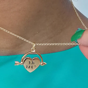 Heart Spinner Necklace by Scream Pretty