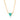  Turquoise Trinity Necklace with Slider Clasp - by Scream Pretty