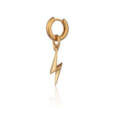  Lightning Bolt Single Huggie Earring - by Scream Pretty