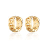 Gold Plated Chain Reaction Huggie Earrings - by Scream Pretty