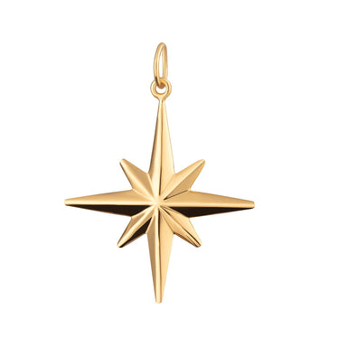  Large Faceted Starburst Charm - by Scream Pretty