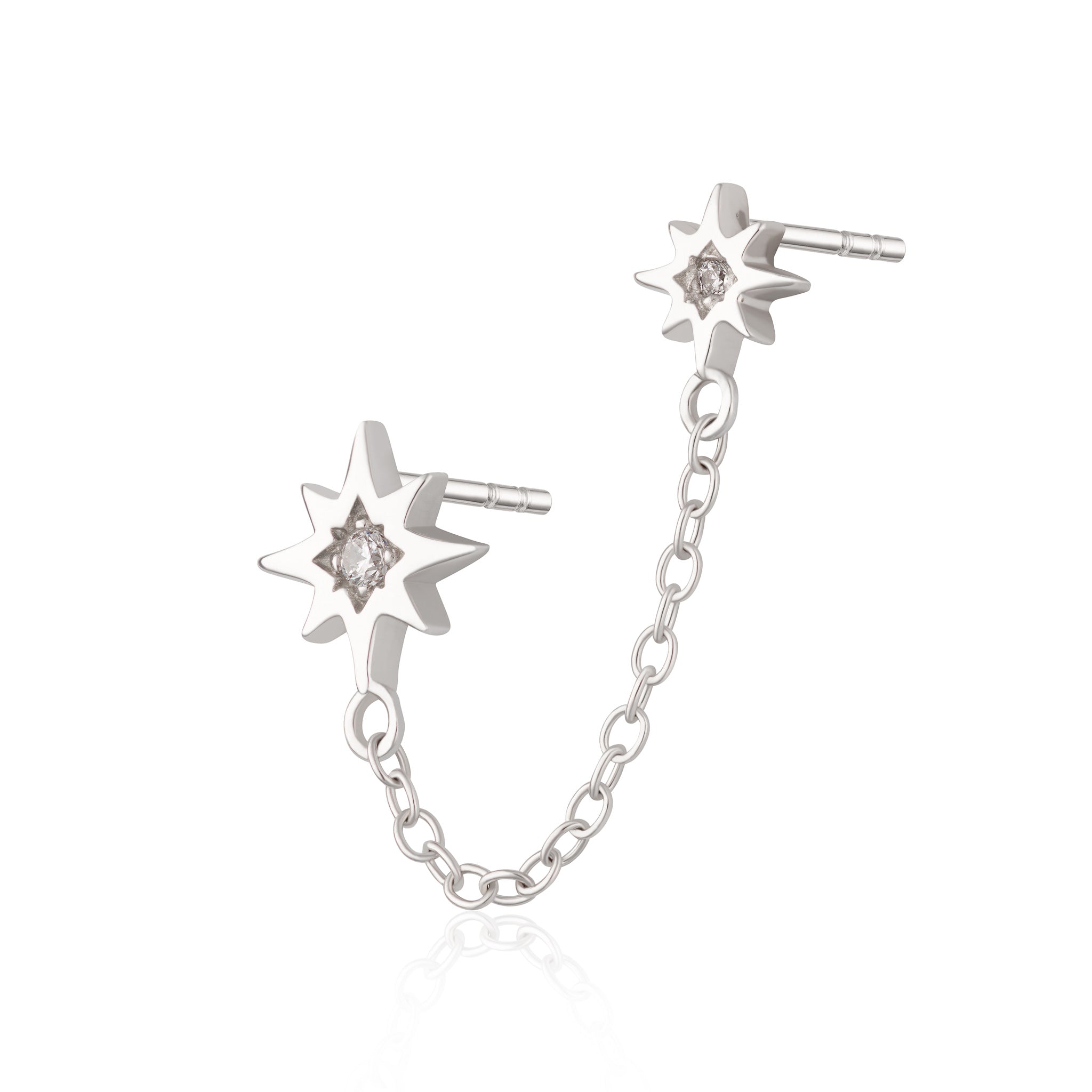 Hannah Martin Chained Star Studs  Single Earring by Scream Pretty