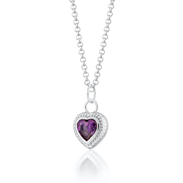 Hannah Martin Violet Heart Necklace by Scream Pretty