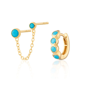  Hannah Martin Turquoise Ear Party Earring Set - by Scream Pretty