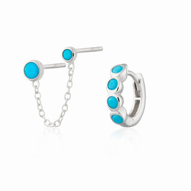  Hannah Martin Turquoise Ear Party Earring Set - by Scream Pretty