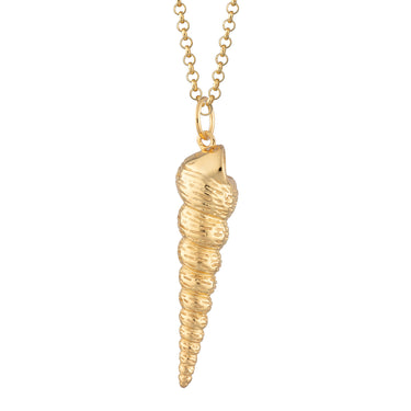 Gold Plated - Standard Chain Length Hannah Martin Spire Shell Necklace - by Scream Pretty