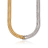 Mixed Metal Curb Chain Looped Necklace by Scream Pretty