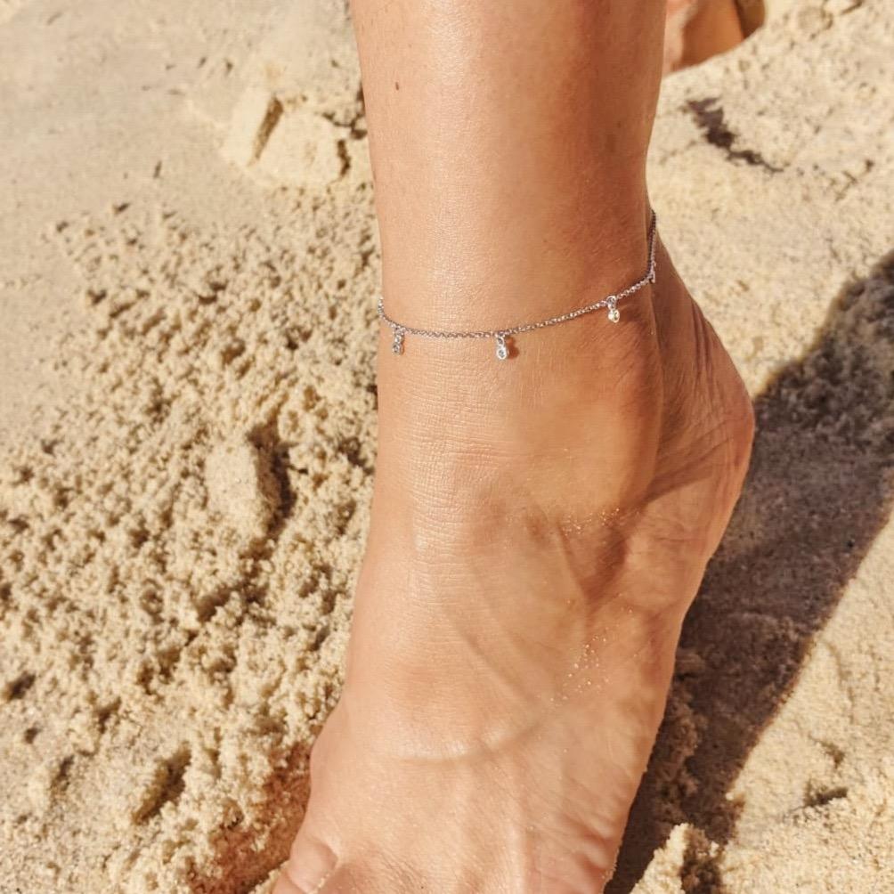  Anklet with Sparkle Drops - by Scream Pretty