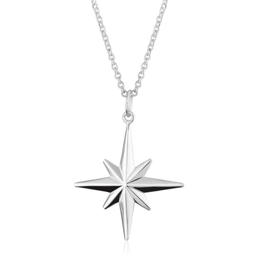  Large Faceted Starburst Necklace with Slider Clasp - by Scream Pretty