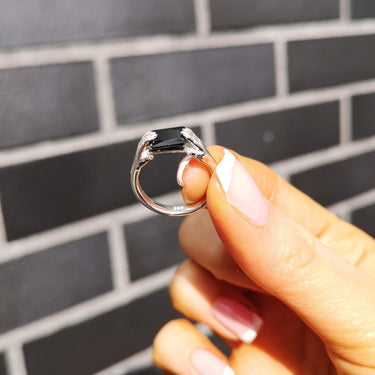  Fede Ring with Black Stone - by Scream Pretty
