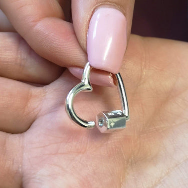  Heart Carabiner Charm Lock - by Scream Pretty