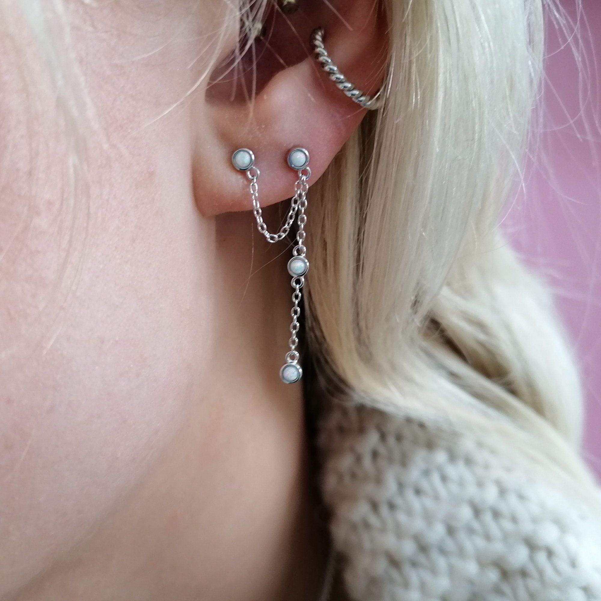  Opal Chandelier Stud Earring - by Scream Pretty