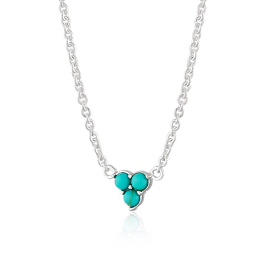  Turquoise Trinity Necklace with Slider Clasp - by Scream Pretty