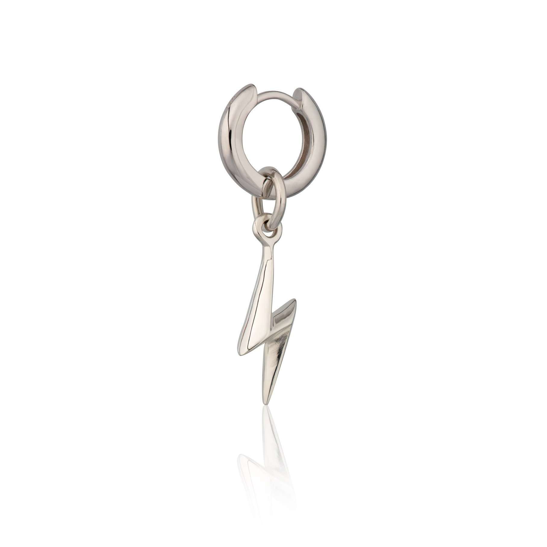  Lightning Bolt Single Huggie Earring - by Scream Pretty