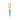  Turquoise Spike Single Huggie Earring - by Scream Pretty