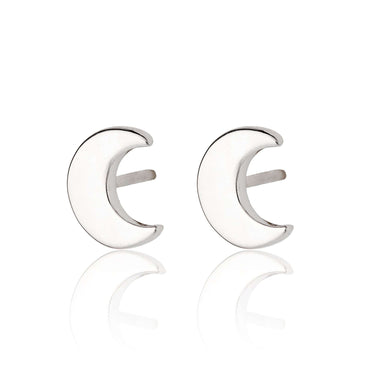  Crescent Moon Stud Earrings - by Scream Pretty