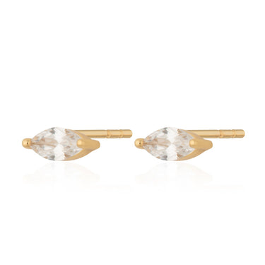 Crystal Droplet Stud Earrings