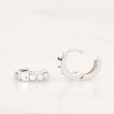  Opal Huggie Earrings - by Scream Pretty