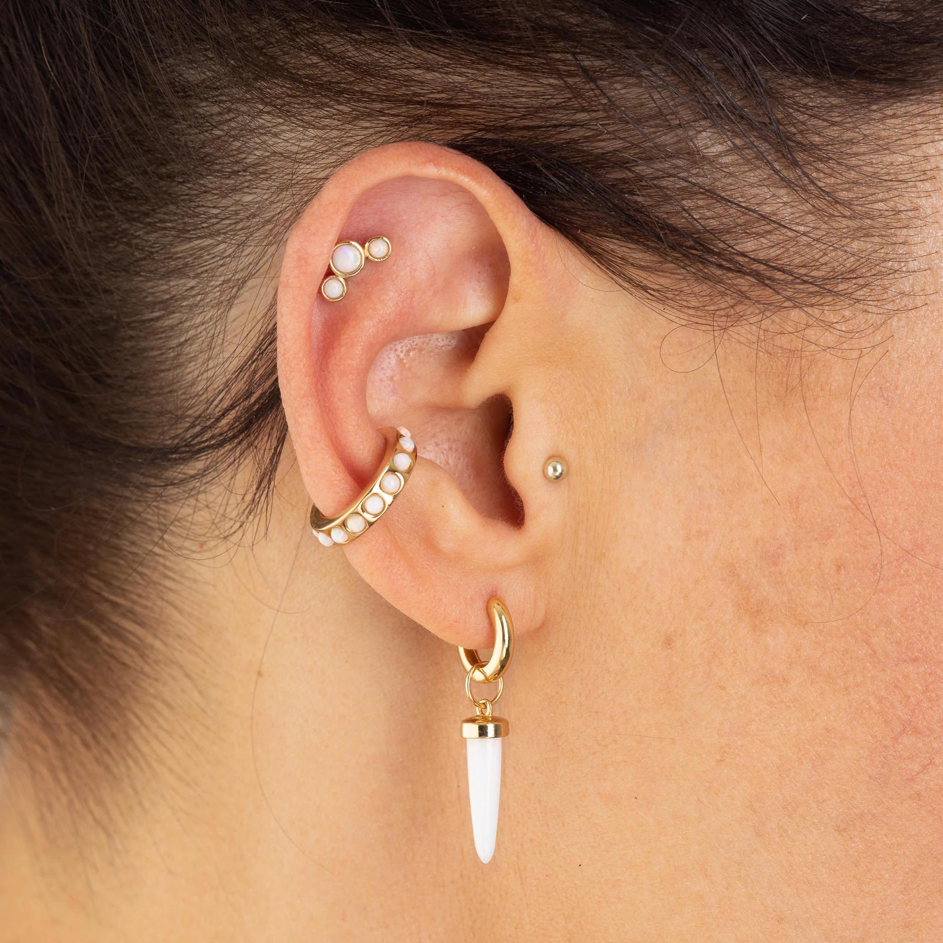  Opal Cluster Stud Earrings - by Scream Pretty
