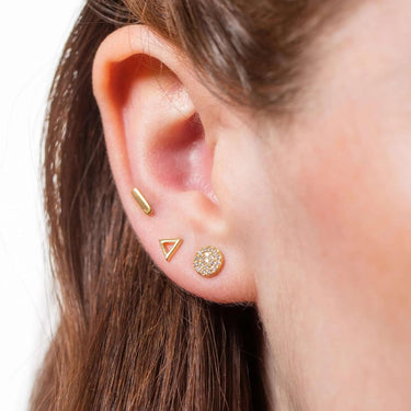  Dot Dash Set of 3 Single Stud Earrings - by Scream Pretty