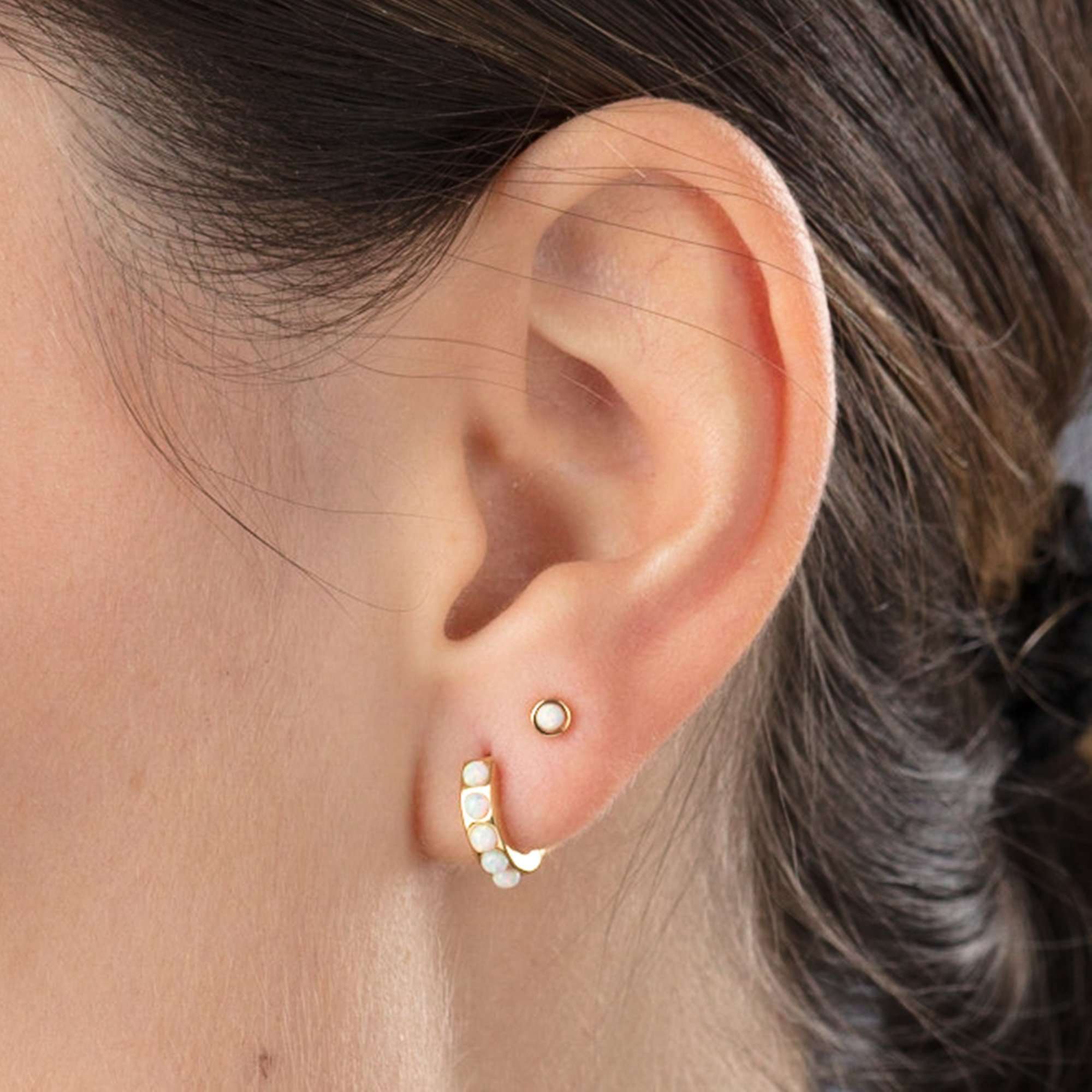  Opal Teeny Stud Earrings - by Scream Pretty