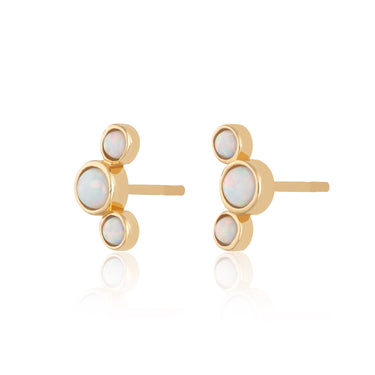  Opal Cluster Stud Earrings - by Scream Pretty
